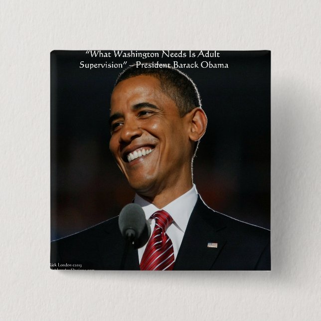 Barack Obama & Humor Citat Presentkort & Kort Knapp (Framsida)