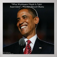 Barack Obama & Humor-offerten Poster