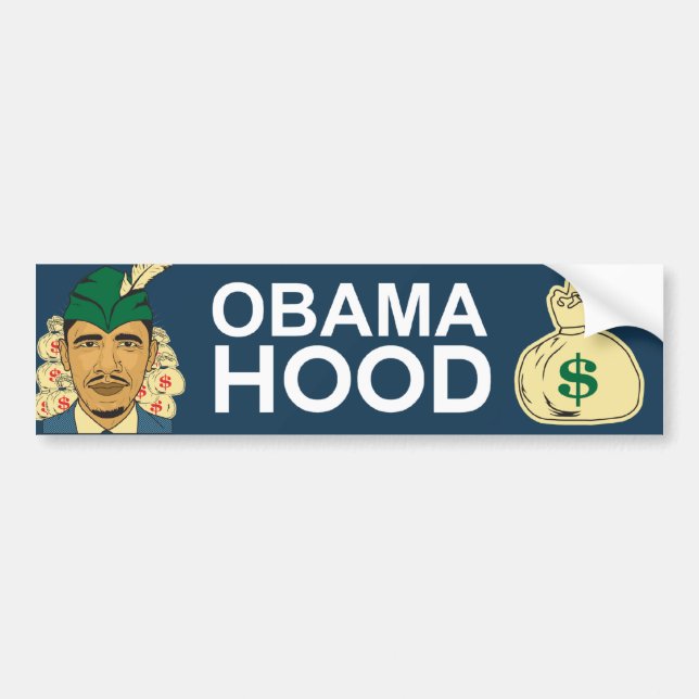 Barack Obama huvaRobin Hood bildekal (Framsidan)