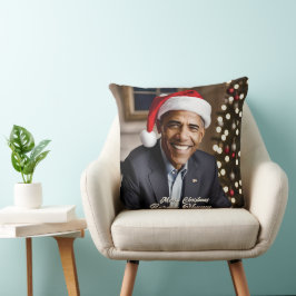 Barack Obama i jultomten Kudde