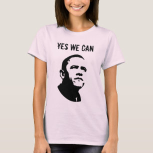 Barack Obama JA KAN VI (båda sidor) T Shirt