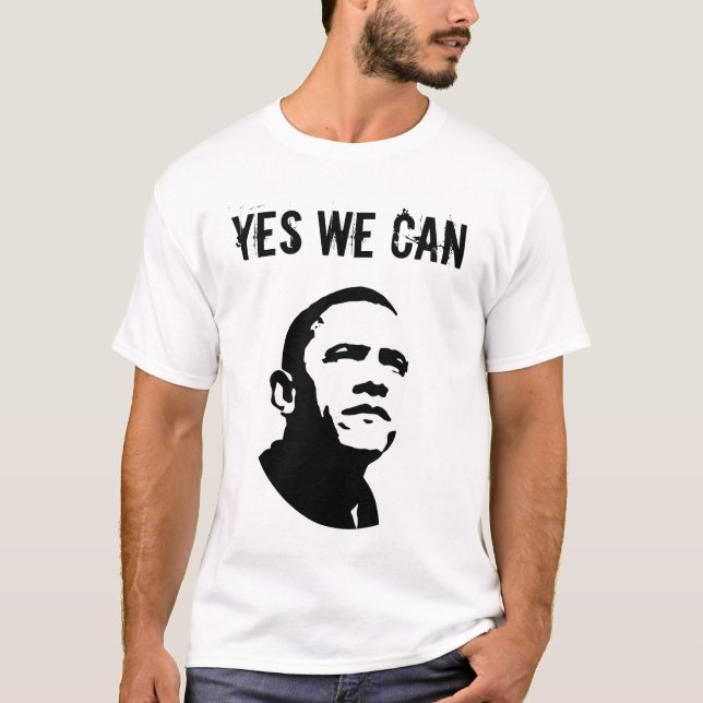Barack Obama: JA KAN VI T Shirt (Framsida)