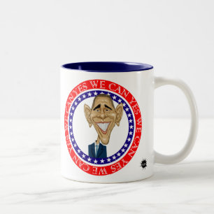 Barack Obama ja kan vi Två-Tonad Mugg