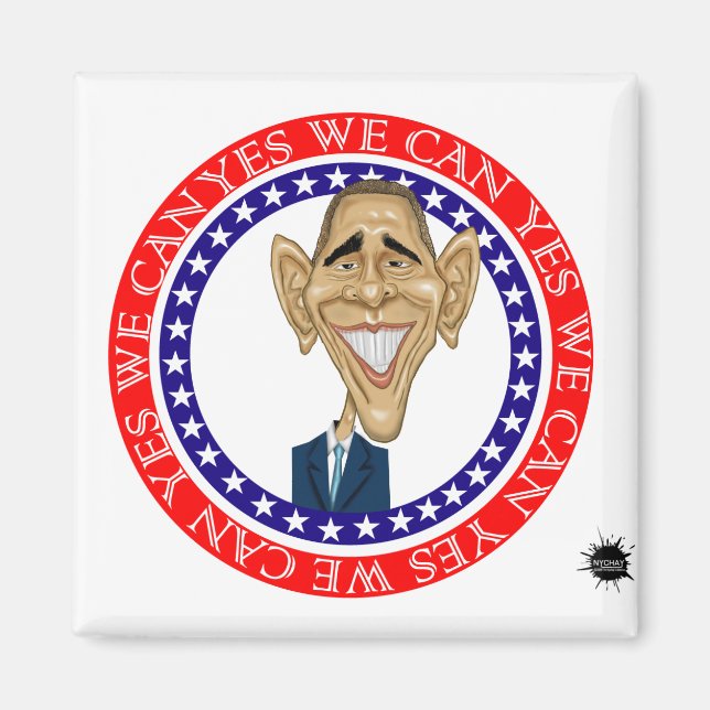 Barack Obama Ja, vi kan Magnet (Framsidan)