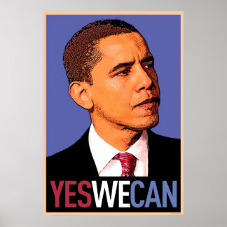 Barack Obama - Ja, vi kan poster