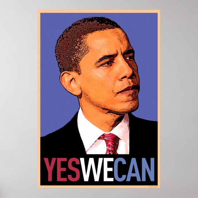 Barack Obama - Ja, vi kan poster (Framsidan)