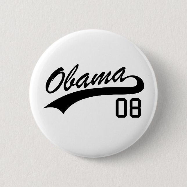 Barack Obama Jersey 2008 knäppas Knapp (Framsida)