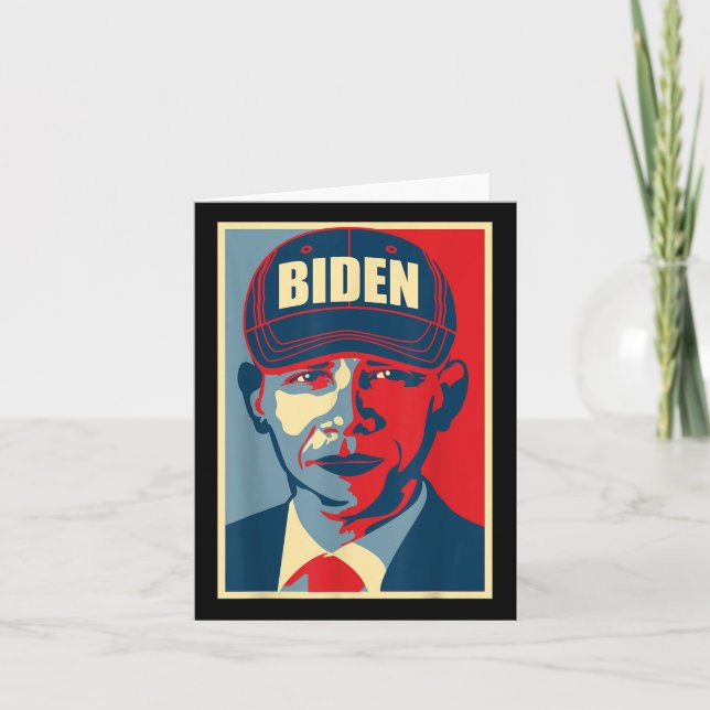 Barack Obama Joe Biden Hat 2020 Val Usa Democ Kort (Framsida)