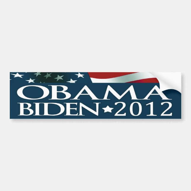 Barack Obama Joe Biden Val 2012 Bildekal (Framsidan)