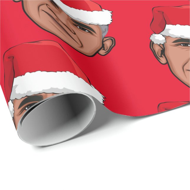 BARACK OBAMA Jul Presentpapper (Rullad Hörn)