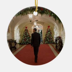 Barack Obama jul - prydnadsföremål Julgransprydnad Keramik