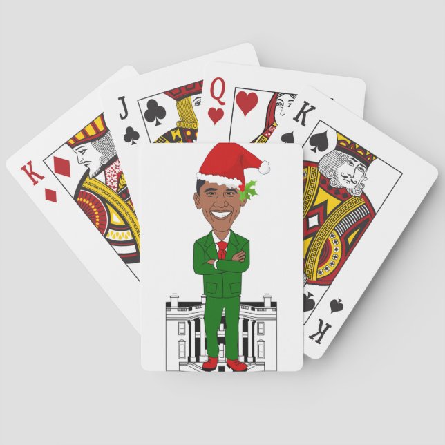 barack obama jultomten casinokort (Baksidan)