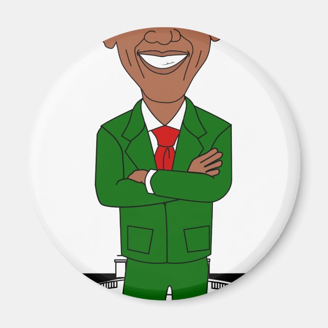barack obama jultomten magnet (Framsidan)