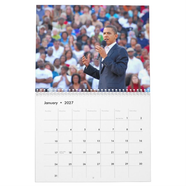 Barack Obama Kalender (Jan 2027)