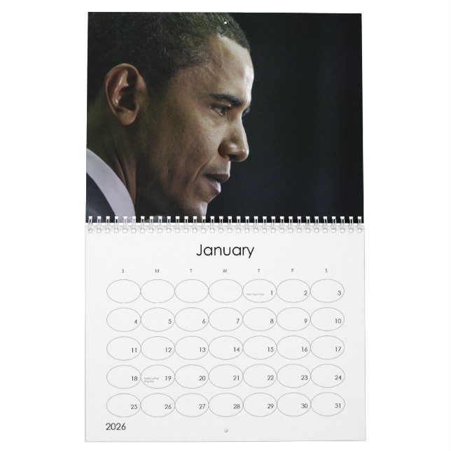 Barack Obama kalender (Jan 2026)