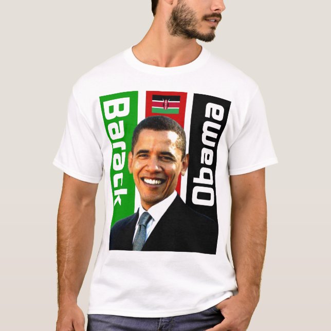 Barack Obama kenyansk arvutslagsplats T Shirt (Framsida)