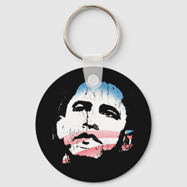 Barack Obama Keychain Nyckelring (Framsida)