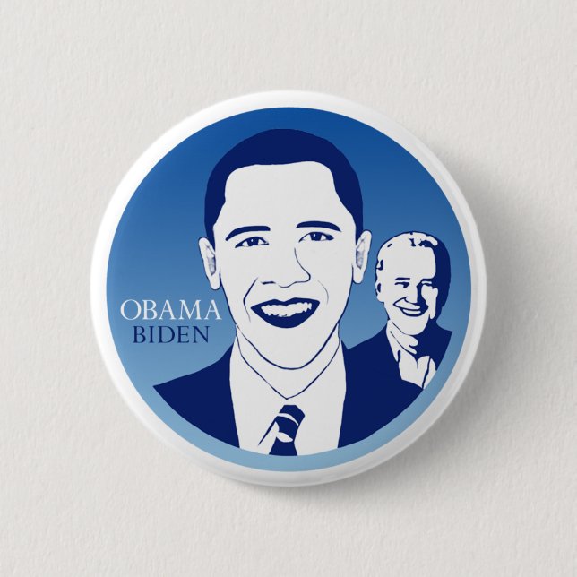 Barack Obama klämmer fast Knapp (Framsida)