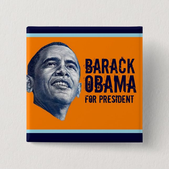 Barack Obama Knapp (Framsida)