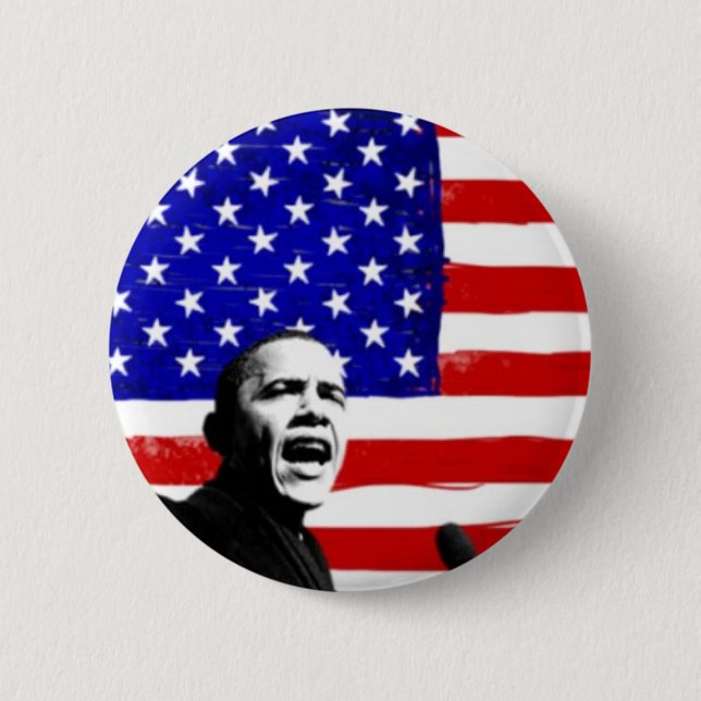 Barack Obama Knapp (Framsida)