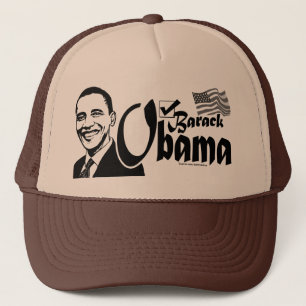 Barack Obama kontrollhatt Truckerkeps