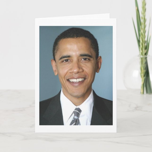 Barack Obama Kort (Framsida)