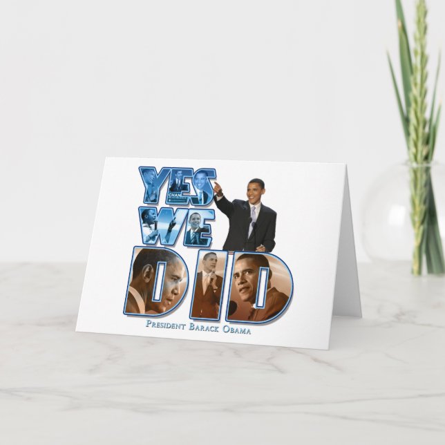 Barack Obama Kort (Framsida)
