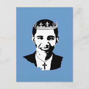 Barack Obama Krona och Kor Vykort