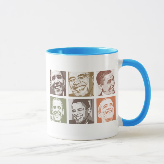 Barack Obama leenden Mugg (Höger)