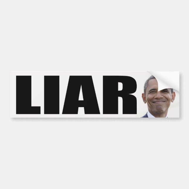 Barack Obama: Liar Bildekal (Framsidan)
