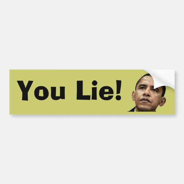 Barack Obama ljuger du bildekalet Bildekal (Framsidan)