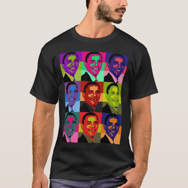 Barack Obama mång- kulört Tröja (Framsida)