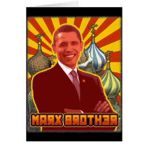Barack Obama: Marx broder Hälsningskort
