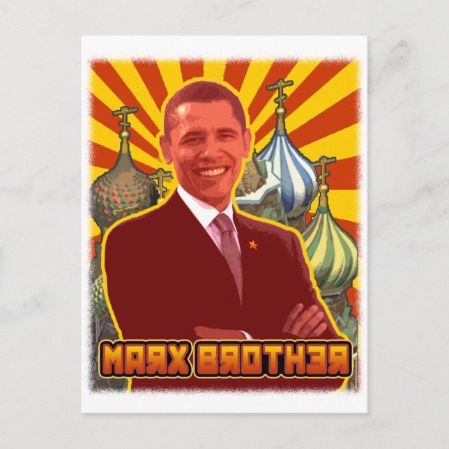 Barack Obama: Marx Brother Vykort (Framsida)