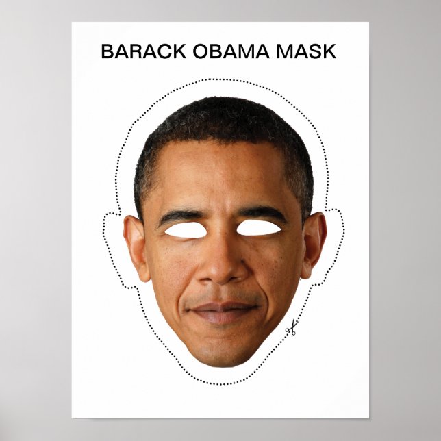 Barack Obama Mask Poster (Framsidan)