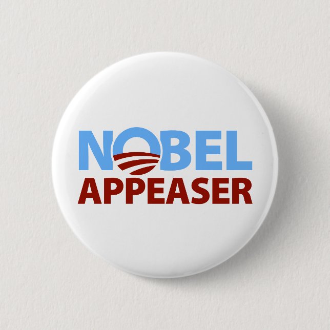 Barack Obama: Nobel Appeaser Knapp (Framsida)
