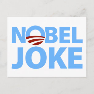 Barack Obama: Nobel Joke Vykort