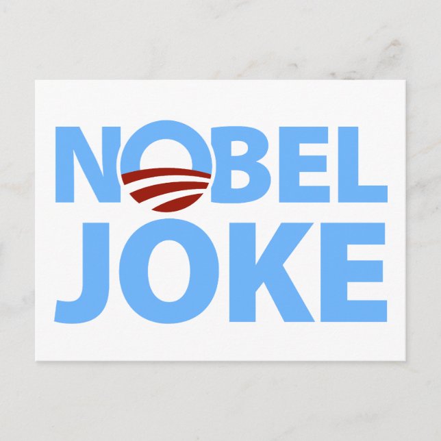 Barack Obama: Nobel Joke Vykort (Framsida)