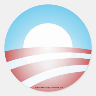 Barack Obama "O" Sticker Runt Klistermärke