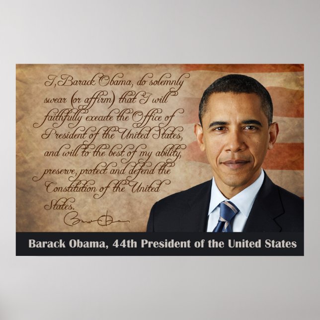 Barack Obama, Oath of Office Poster (Framsidan)