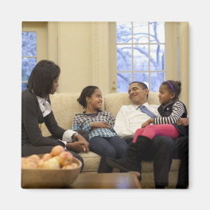 Barack Obama och familj Magnet