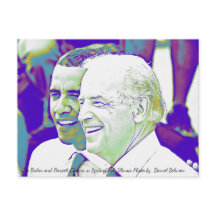 Barack Obama och Joe Biden Photo Postcard