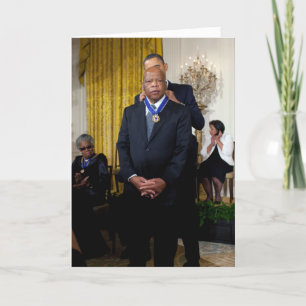 Barack Obama och John Lewis Kort