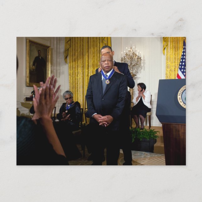 Barack Obama och John Lewis Vykort (Framsida)