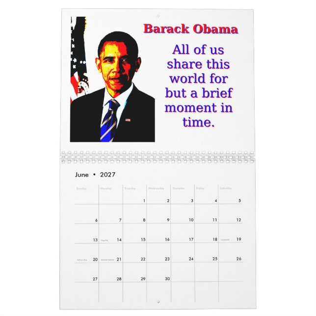 Barack Obama - offertkalender Kalender (Jun 2027)