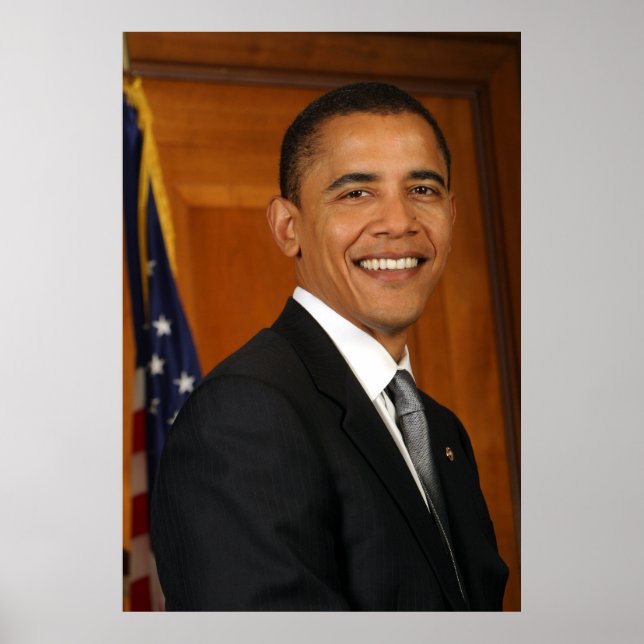 Barack Obama Officiell Porträtt Poster (Framsidan)