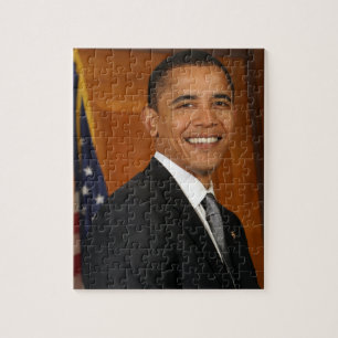 Barack Obama Officiell Porträtt Pussel