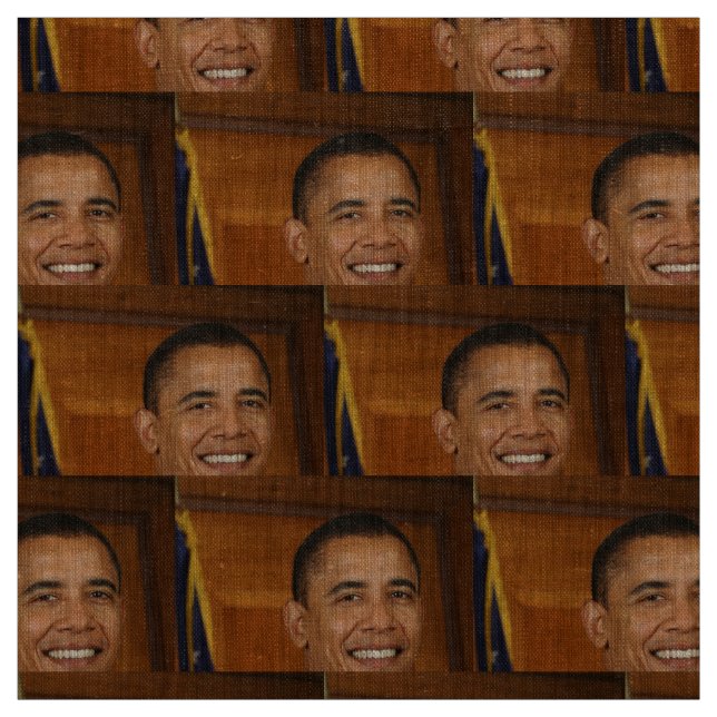 Barack Obama Officiell Porträtt Tyg (Provkarta)
