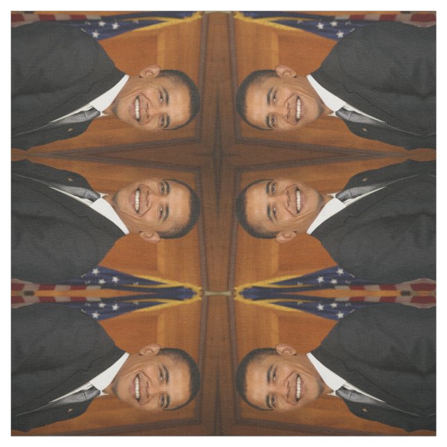 Barack Obama Officiell Porträtt Tyg (Provkarta)