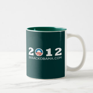Barack Obama omvaldesign 2012 Två-Tonad Mugg
